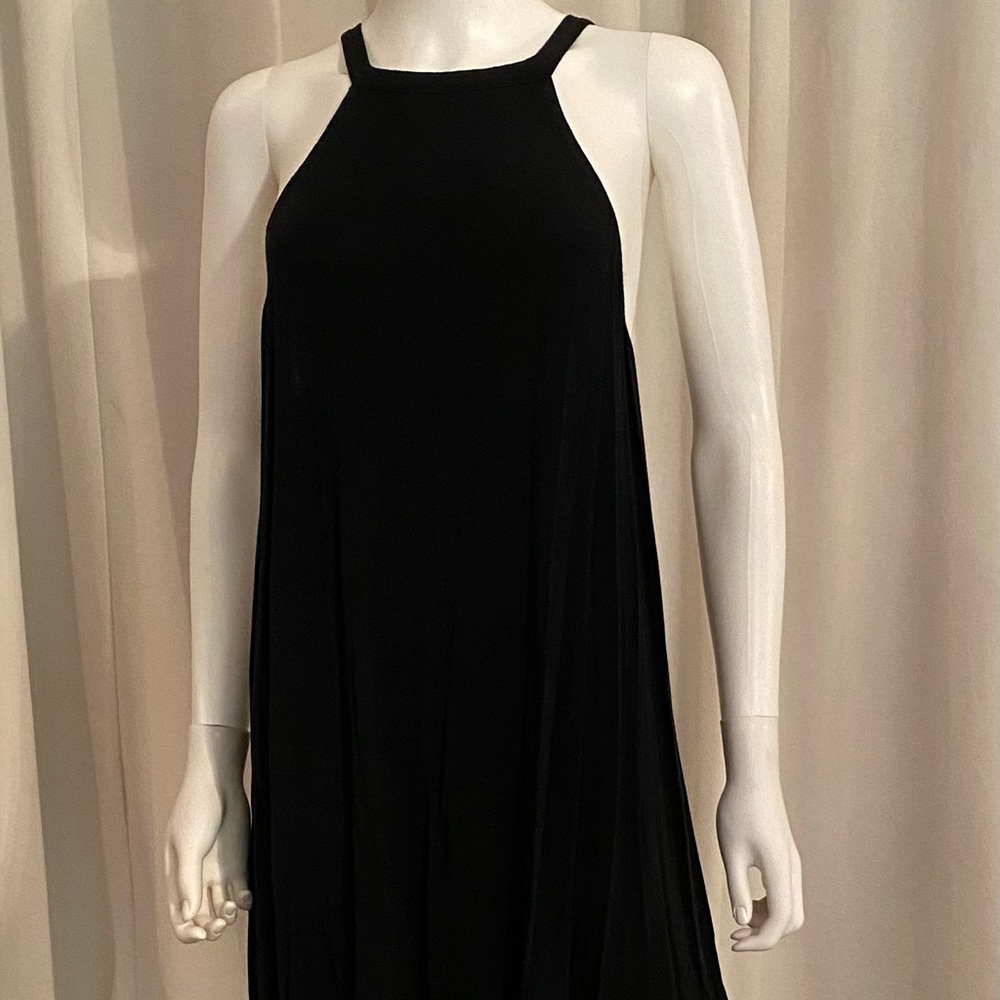 Black halter style cover-up/dress